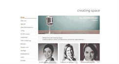 Desktop Screenshot of creatingspace.ch